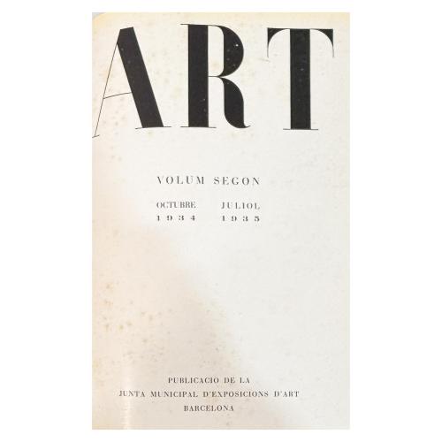ART (1933-1934 Y 1934-1935)