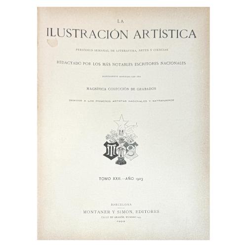 TRES TOMOS DE LA ILUSTRACIÓN ARTÍSTICA