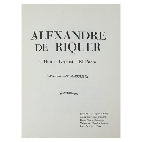 TRES MONOGRAFIAS DE ARTISTAS CATALANES