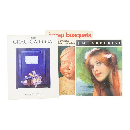 TRES MONOGRAFIAS DE ARTISTAS CATALANES