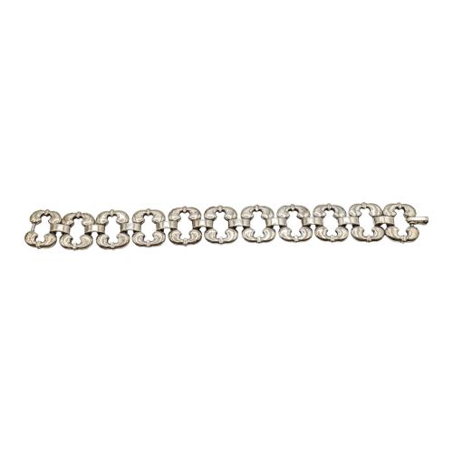 PULSERA DE PLATA DE MEDIADOS S.XX