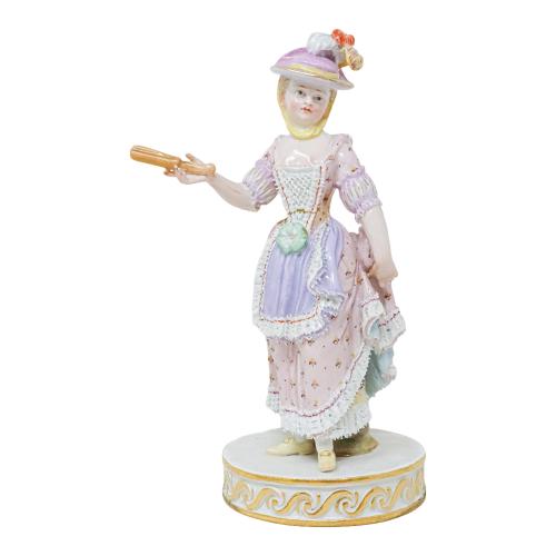 FIGURA DE PORCELANA MEISEN DE PRIMER CUARTO S. XX