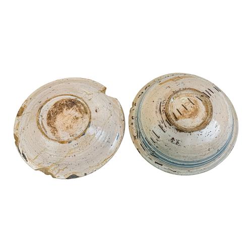 DOS PLATOS DE CERÁMICA DE TALAVERA DEL SIGLO XVIII