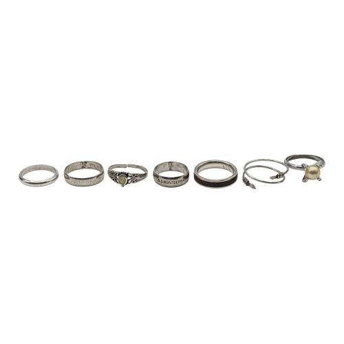 LOTE DE ANILLOS DE PLATA