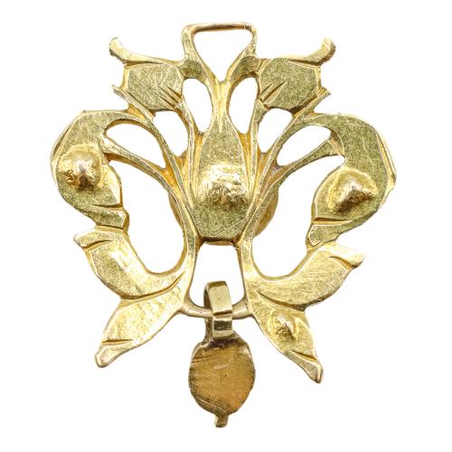 COLGANTE CON ESMERALDAS DEL S.XIX