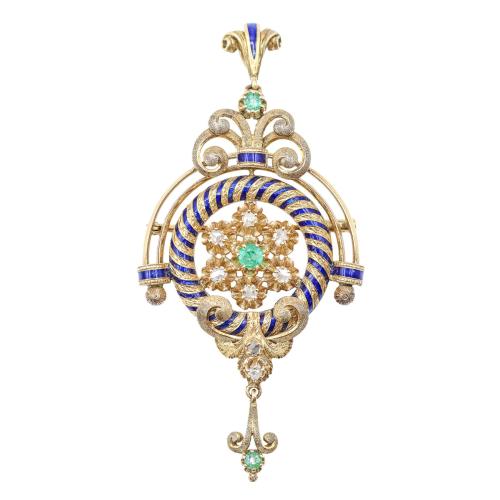 COLGANTE BROCHE DEL S.XIX