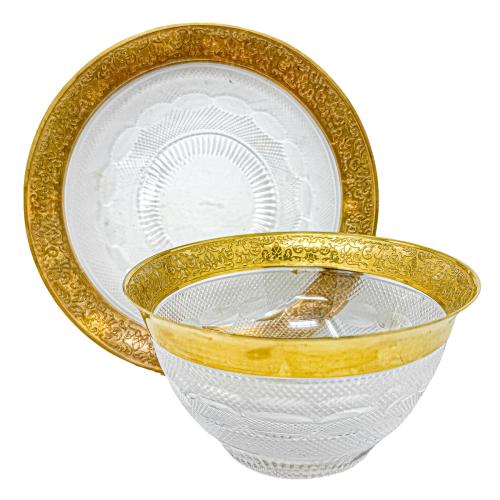 LOTE DE CRISTAL CHECO MOSER, MEDIADOS S.XX