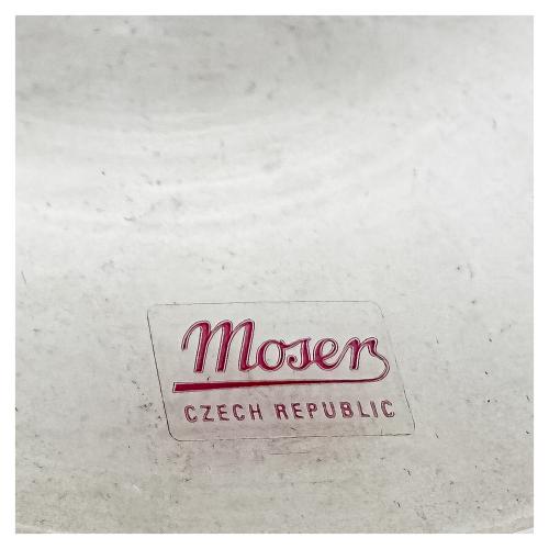 LOTE DE CRISTAL CHECO MOSER, MEDIADOS S.XX