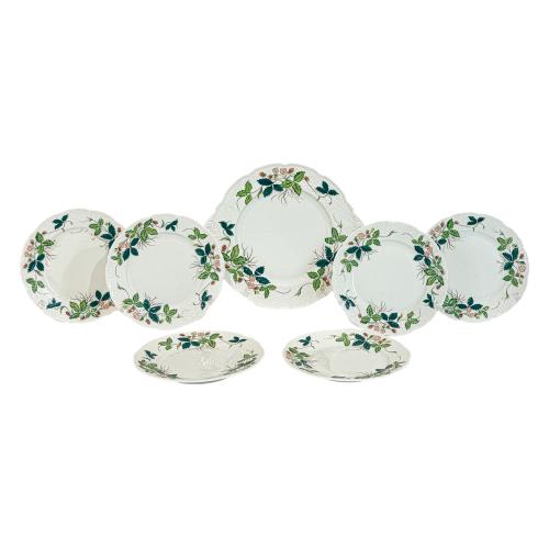 SERVICIO DE POSTRE DE PORCELANA FRANCESA 