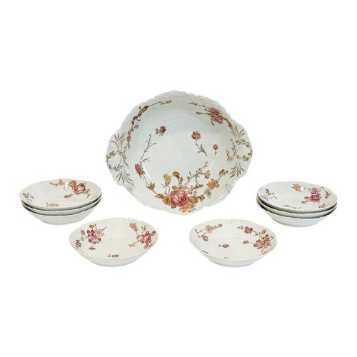 SERVICIO DE POSTRE EN PORCELANA DE LIMOGES