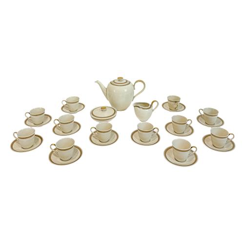 JUEGO DE TÉ EN PORCELANA AÑOS 60 
