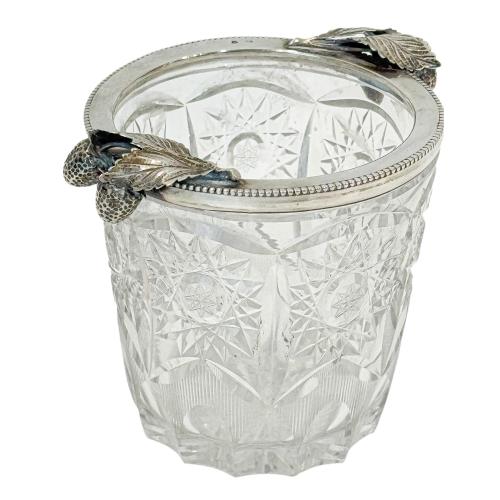 PEQUEÑA CUBITERA DE CRISTAL DE MEDIADOS DEL S.XX 