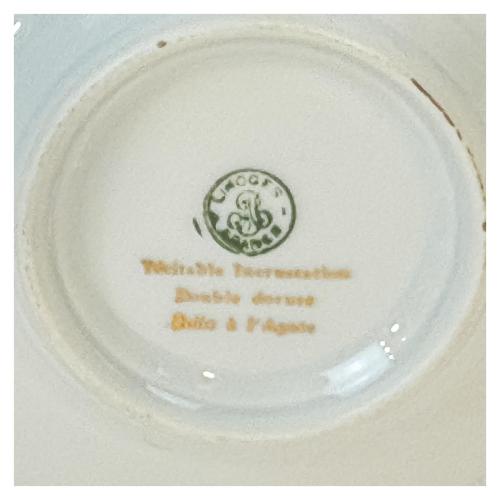JUEGO DE SEIS TAZAS DE CAFÉ PORCELANA DE LIMOGES
