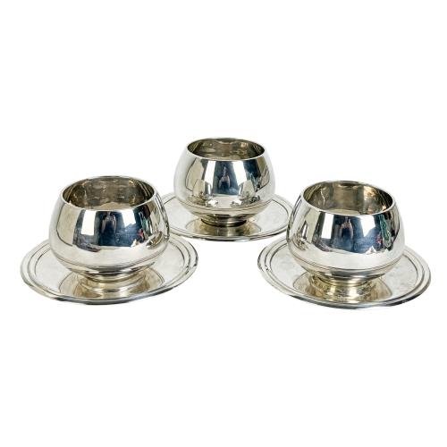 TRES SALSERAS EN PLATA DEL ÚLTIMO TERCIO S.XX