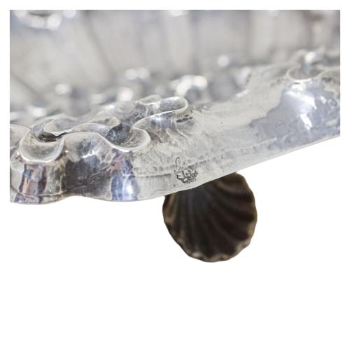 PAREJA DE CONCHAS DE PLATA DE MEDIADOS DE S. XX