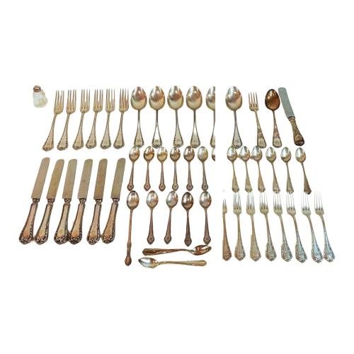 CUBERTERIA DE PLATA DE MEDIADOS DE SIGLO XX