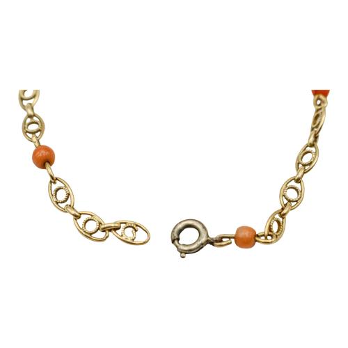 DOS PULSERAS CON CORAL, AÑOS 70