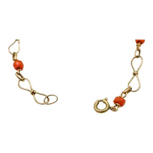 DOS PULSERAS CON CORAL, AÑOS 70