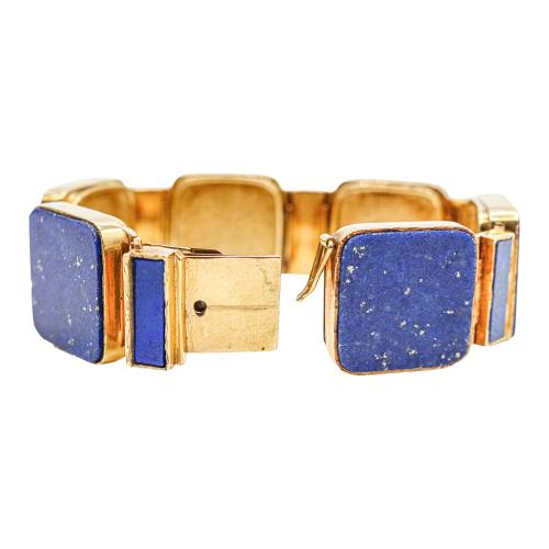 PULSERA CON LAPISLÁZULI DE ORIOL, AÑOS 70