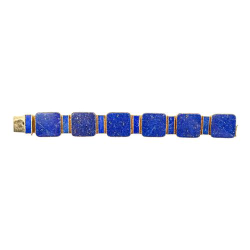 PULSERA CON LAPISLÁZULI DE ORIOL, AÑOS 70