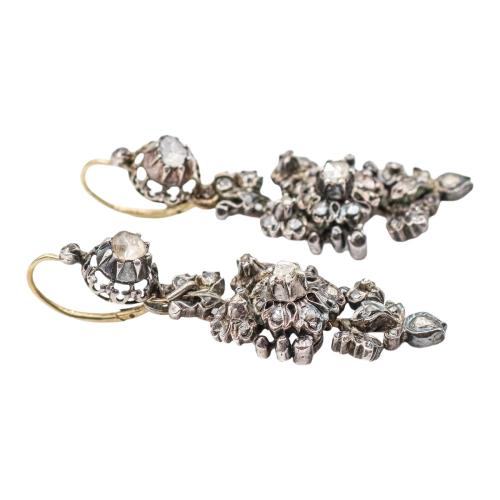 PENDIENTES CON DIAMANTES DEL S.XIX