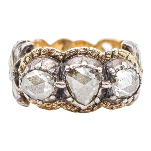 SORTIJA CON DIAMANTES DEL S.XIX