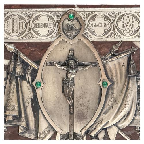 PLACA CONMEMORATIVA DE PLATA CIRCA 1887