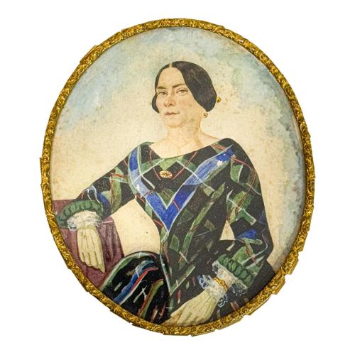 MINIATURA DE MEDIADOS DEL S.XIX