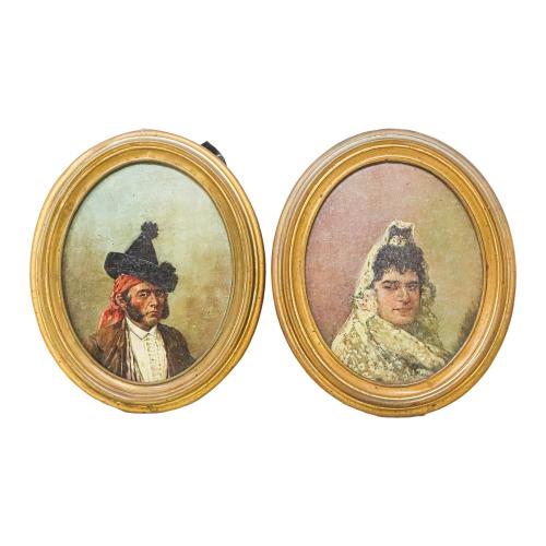 PAREJA DE ANÓNIMOS DE ESCUELA ESPAÑOLA DEL SIGLO XIX