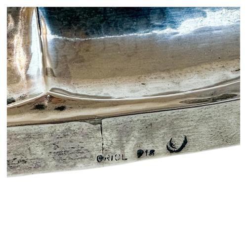 ESPEJO DE PARED CON MARCO DE PLATA DE LOS AÑOS 30