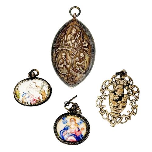 CONJUNTO DE MEDALLAS RELIGIOSAS S.XVIII-XIX