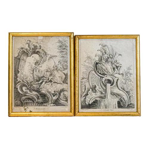 PAREJA DE GRABADOS FRANCESES CIRCA 1800