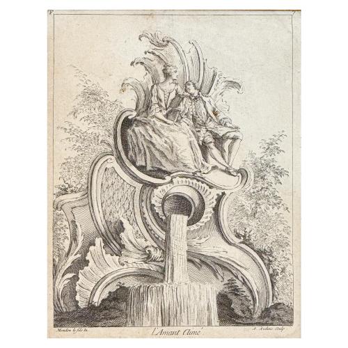 PAREJA DE GRABADOS FRANCESES CIRCA 1800