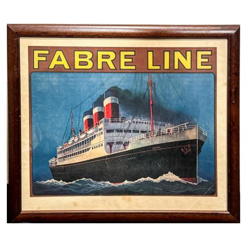 CARTEL DE FABRE LINE DEL PRIMER TERCIO DE SIGLO XX