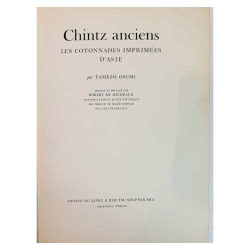 CHINTZ ANCIENS, LES COTONNADES IMPREMÉES D'ASIE