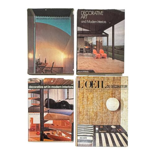 CUATRO LIBROS SOBRE DECORACIÓN