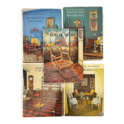CINCO LIBROS DE MOBILIARIO
