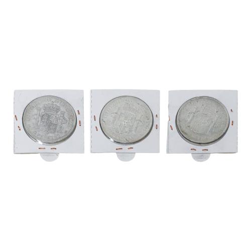 TRES DUROS DE PLATA DE ALFONSO XII