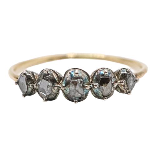 SORTIJA CINQUILLO CON DIAMANTES DEL S.XIX
