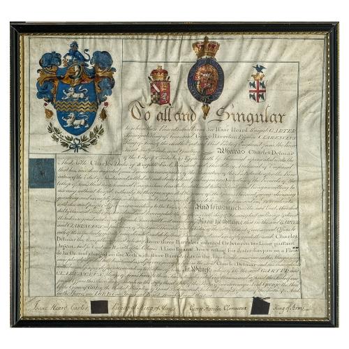 PATENTE DE HERÁLDICA INGLESA 1813