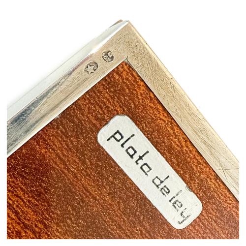 CAJA CIGARRERA EN PLATA DEL ÚLTIMO CUARTO DEL S.XX