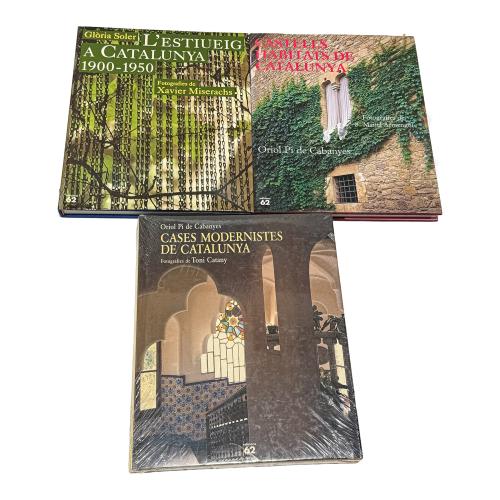 TRES LIBROS DE EDICIONS 62