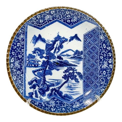 PLATO DE PORCELANA JAPONESA DE FINALES DE SIGLO XIX