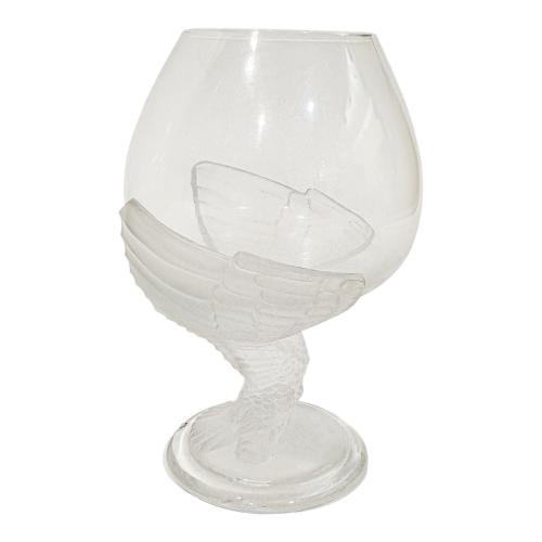 SEIS COPAS COGNAC CRISTAL MEDIADOS SIGLO XX