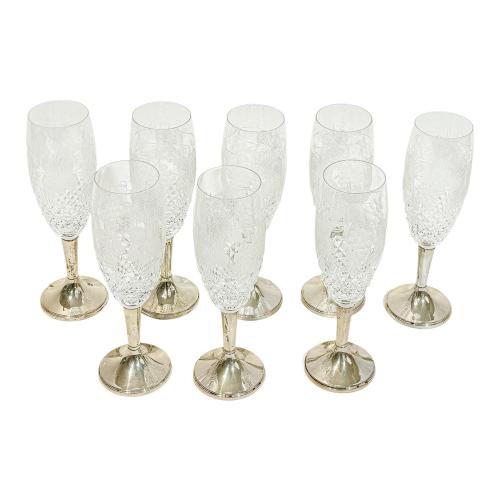 CONJUNTO DE COPAS DE CAVA MEDIADOS SIGLO XX