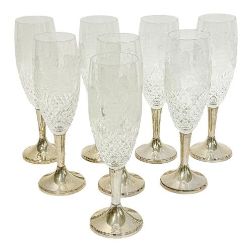 CONJUNTO DE COPAS DE CAVA MEDIADOS SIGLO XX