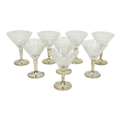 CONJUNTO DE COPAS PARA MARTINI, DE MEDIADOS S.XX