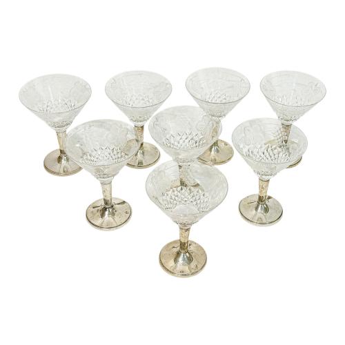 CONJUNTO DE COPAS PARA MARTINI, DE MEDIADOS S.XX