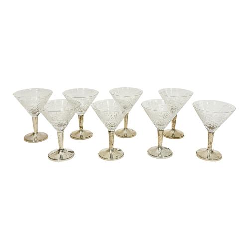 CONJUNTO DE COPAS PARA MARTINI, DE MEDIADOS S.XX