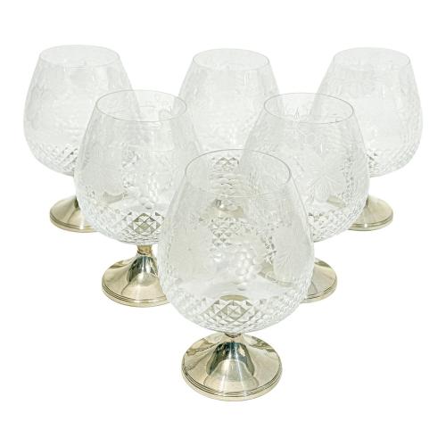 CONJUNTO DE COPAS DE COGNAC MEDIADOS SIGLO XX
